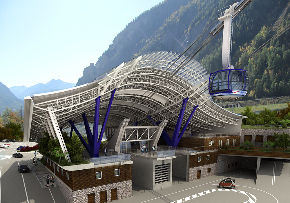 Nuove Funivie SkyWay Monte Bianco Stazione Di Valle Proteo